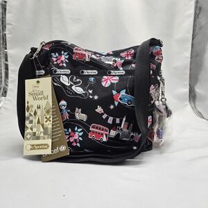 Disney LeSportsac Classic Hobo Sm World Fancy That Uk With Charm And‎ Sm Zip Bag